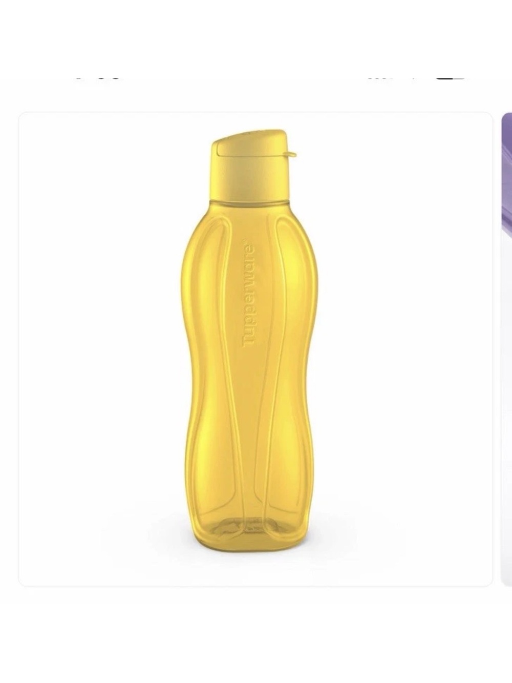 Tupperware Yellow eco bottle 750ml